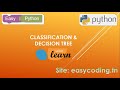 Easy AI with Python tutorial: Classification &  Decision tree with Scikit-learn