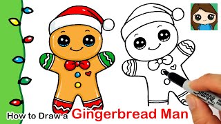 How to Draw a Gingerbread Man | Christmas Series #2