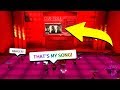 HEARING MY OWN SONG IN A ROBLOX CLUB *HILARIOUS*