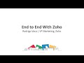 End to End with Zoho