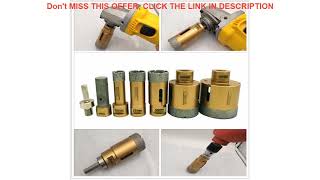 Review SHDIATOOL 7pcs/pk Dia 20/27/35/55/68mmVacuum Brazed Diamond Drill Bits M14 Drilling Core Bit