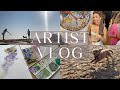 Artist Vlog - Selling Originals, Private Viewing Exhibition in London, and the Beach!