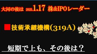 1.17収録　IPO投資家の館   短期で上も、その後は？