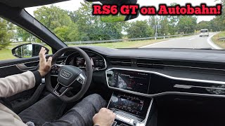 2025 AUDI RS6 GT on Autobahn! The best Audi RS CAR ever🤯