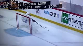 Montreal Canadians vs Jets-end of game hit on Evans after Empty Net Goal