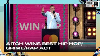 Aitch wins Best Hip Hop/Rap/Grime Act | The BRIT Awards 2023