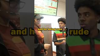 Fake Burger King Employee Prank 🍔 @Quin3y #funny #comedy #prank #shorts