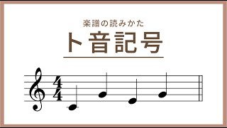 楽譜の読み方STEP1『ト音記号を読んでみよう』