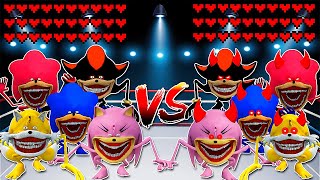 Shin Sonic Tapes Team vs Evil Shin Sonic Tapes Team! Meme battle