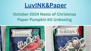 October 2024 Nests of Christmas Unboxing