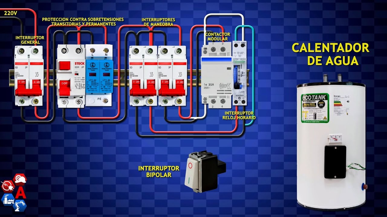 Como Instalación Un Calentador De Agua A 220V - Paso A Paso - YouTube