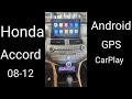 Honda Accord 2008-2012 Carplay Android screen install radio