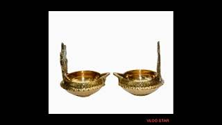 Bhimonee Decor Pure Brass Shanku Chakra kuber Diya, 3 inches, Brass Colour, Pack of 1 Pair