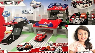 Tomica Highway drive setup and review with Disney world cars toys