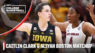 Caitlin Clark vs. Aliyah Boston | NCAA Women's Final Four | ESPN College Basketb
