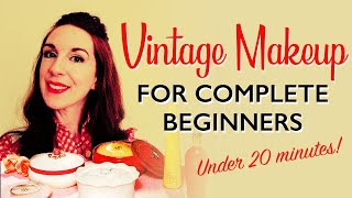 Easy vintage pinup style makeup - under 20 mins!