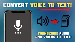 How to Convert Audio to Text on Your Phone! | Voice to Text App (2024)