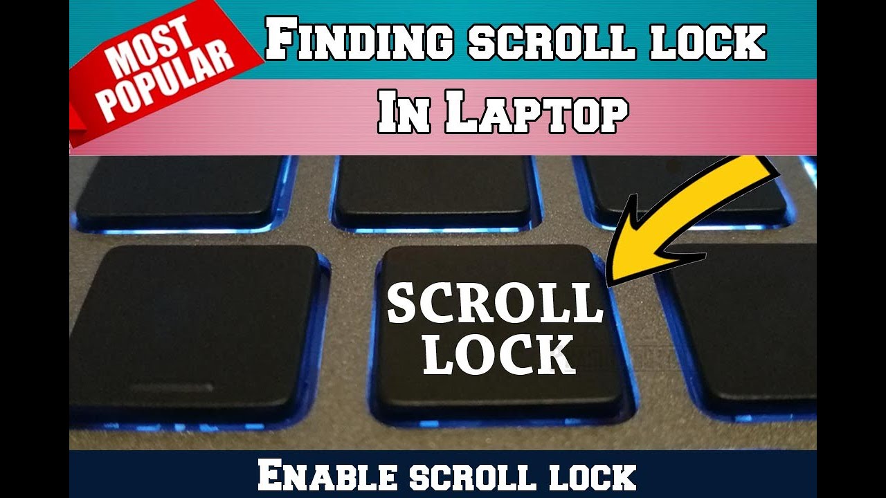 How To Unlock Scroll Lock On Dell Laptop Windows 10