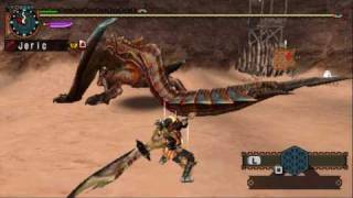 MHP2G/MHFU-HR9:Tigrex in Arena VS Greatsword Heroics