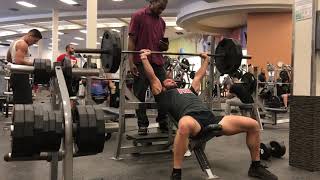 225 lbs incline bench presses