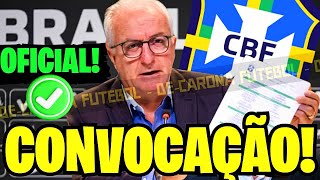 CONVOCAÇÃO DA SELEÇÃO BRASILEIRA - DORIVAL JR CONVOCA A NOVA SELEÇÃO BRASILEIRA.