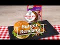 Resep Burger Rendang Tahu dan Sayuran