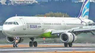 [26Minutes] HEAVY FOG and RAIN plane spotting TAKEOFF&LANDING at Kagoshima Airport JAPAN 4K