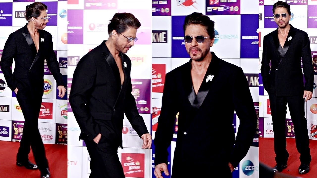 Shah Rukh Khan At Red Carpet Of Zee Cine Awards 2024 | Biscoot Tv - YouTube