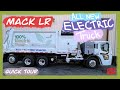 All-New Mack LR Electric Garbage Truck | Quick Tour and Test Drive | Heil Automated Side Loader Body