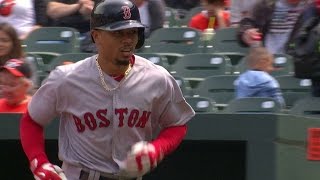 BOS@BAL: Betts hammers a three-run homer to left