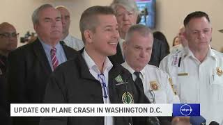 WATCH LIVE: Officials give update on plane crash in Washington D.C.