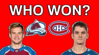 WHO WON The Lehkonen Trade? Montreal Canadiens - Colorado Avalanche NHL 2022 Habs Avs Stanley Cup