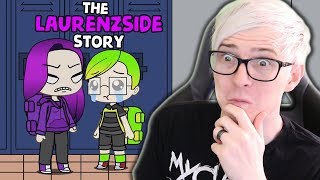 THE LAURENZSIDE STORY | Reacting to Gacha Life stories
