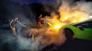We took this too far... (CAR ON FIRE!)