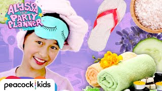 How to Throw a Spa Party! (DIY Eye Masks + Slippers) | ALYSSA THE PARTY PLANNER