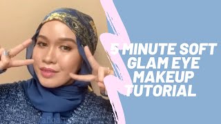 5 MINUTE Soft Glam Eye Makeup Tutorial | CARYA COSMETICS