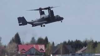 Krosno24.pl - Wizyta Bell-Boeing V-22 Osprey z żołnierzami armii USA (22.04.2015)