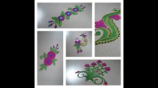 5 खूप सोपी,  नाविन्यपूर्ण रांगोळी डिझाइन /small rangoli designs to drow daily