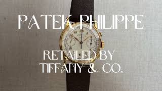 Holy Grail: Patek Philippe Chronograph Ref. 130 Retailed by Tiffany \u0026 Co.