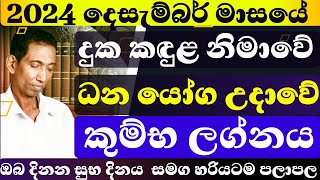 කුම්භ ලග්නය 2024 දෙසැම්බර් | සුභ දිනයන් හරියටම දැනගන්න | #sinhalaastrology #kumbha #december #කුම්භ