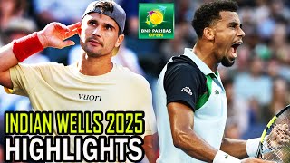 Marcos Giron vs Arthur Fils Round 4 Highlights | Indian Wells 2025