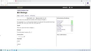 [CSES.FI PYTHON] Bit Strings