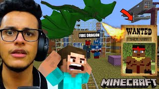 My Dragon Burnt The Entire City To Catch a Gangster (Minecraft)