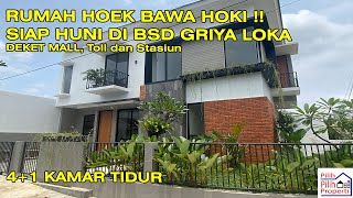 RUMAH BSD, RUMAH HOEK BAWA HOKI !! SIAP HUNI 2,75M NEGO