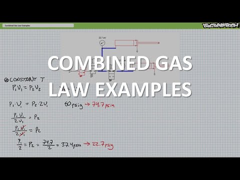 Combined Gas Law Examples (Part 1 Of 2) - YouTube