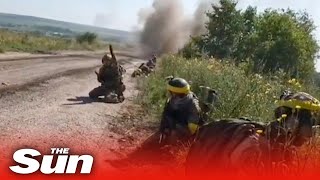 Ukrainian battalion obliterates Russian checkpoint amid intense mortar and artillery barrage