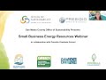 San Mateo County Office of Sustainability Small Business Energy Resources Webinar | August 2021