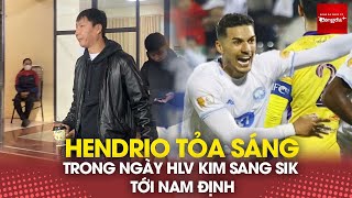 Hendrio được Thành Chung chúc mừng, ghi điểm với HLV Kim Sang Sik trong ngày khai xuân Thiên Trường