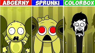 ALL Incredibox MUSTARD Versions - Colorbox VS Sprunki VS Abgerny Comparison 2024