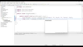 Write a program to count the empty strings in the given list using lambda expression